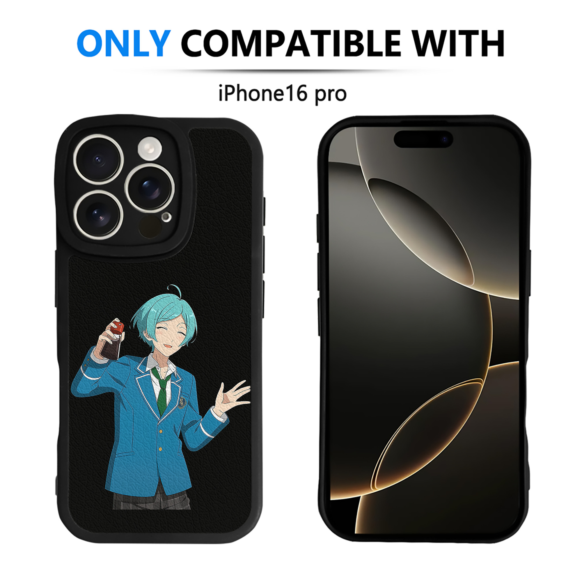 （画像用） あんさんぶるスターズ! Ensemble Stars 【iPhone 16シリーズ対応】シリコンスマホケース（レザー調） 材質：シリコン
